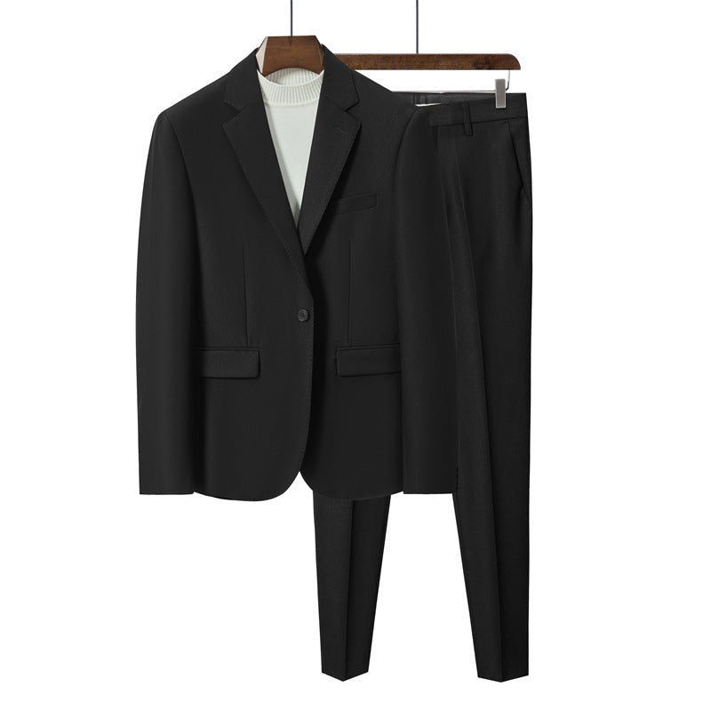 Herredragter Chic Skinny Suit - Sort