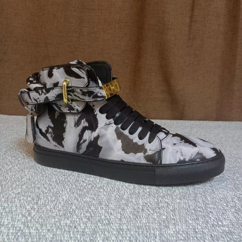 Herresneakers Graffiti Vogue Cowhide High Top Sneakers - Multi-Farve