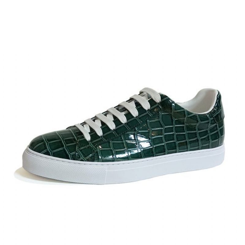 Herresneakers Lux Læder Sneakers Platform - Grøn