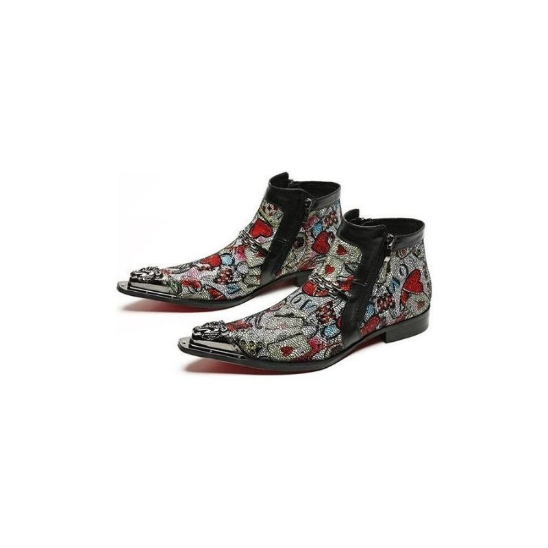 Herrestøvler Chic Eksotiske Metaltip Fashion Loafer-støvler - Multi-Farve