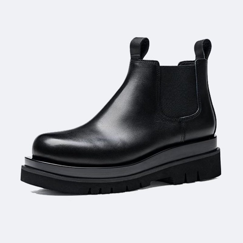 Herrestøvler Plys-forede Slip-on Støvler - Sort