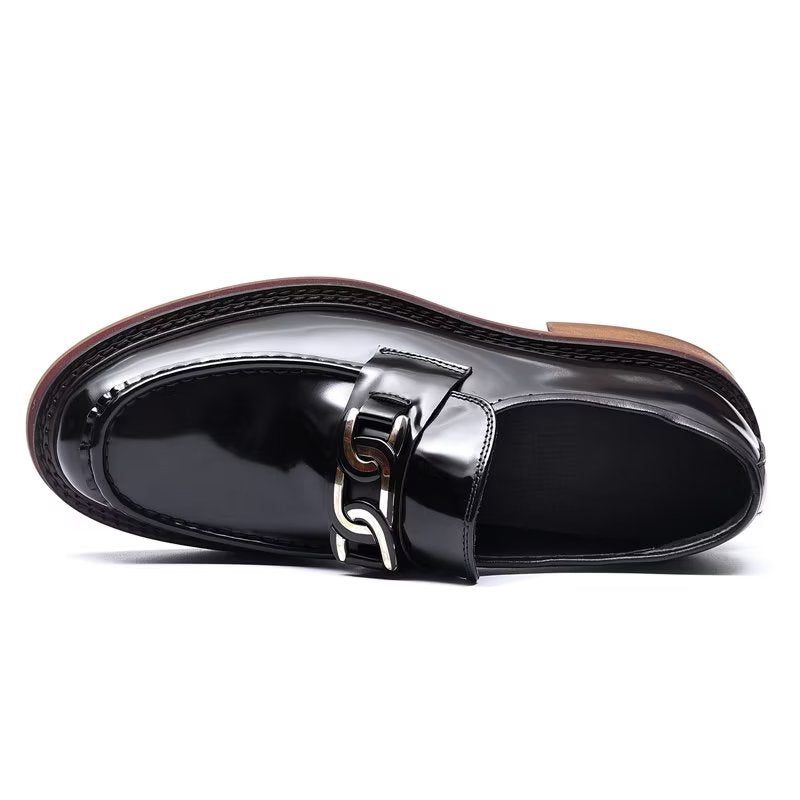 Loafers Luksus Læder Slip-on Sko - Sort