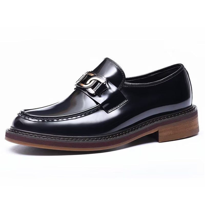 Loafers Luksus Læder Slip-on Sko - Sort