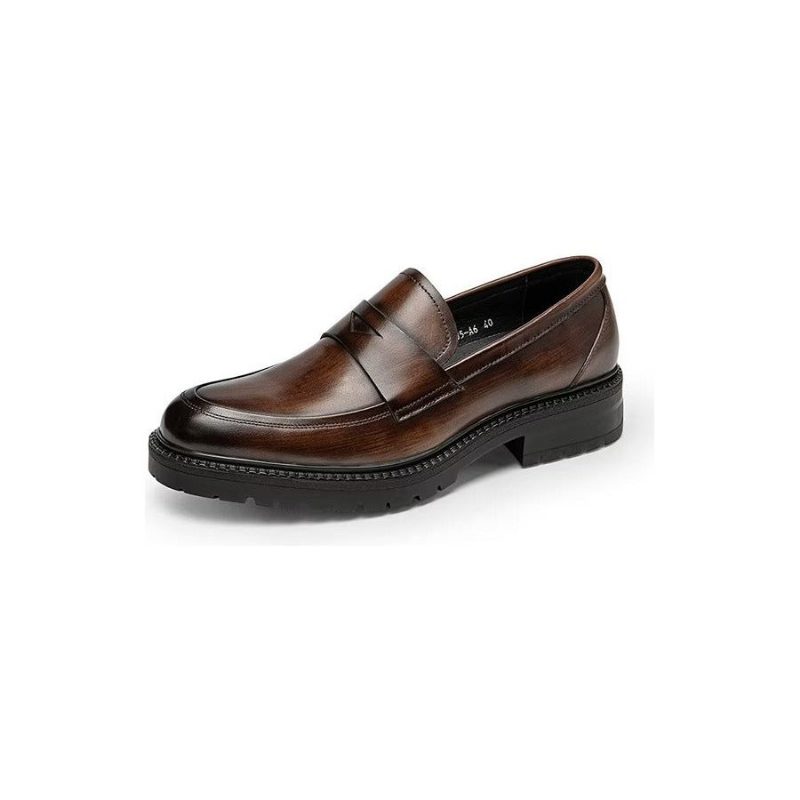 Loafers Luksus Læder Smarte Slip-on Sko - Kaffe