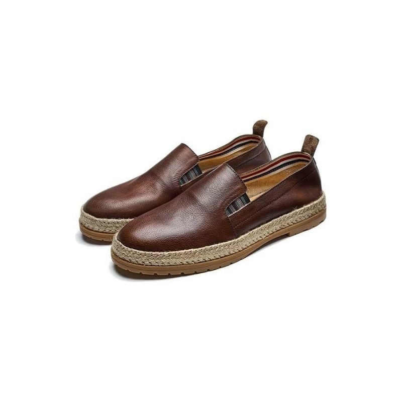 Loafers Til Mænd Cow Leather Slip-on - Kaffe