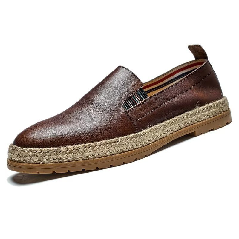 Loafers Til Mænd Cow Leather Slip-on - Kaffe