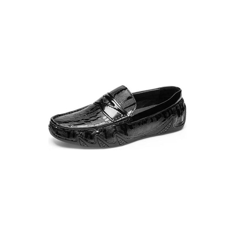 Loafers Til Mænd Croc-mønster Elegante Slip On