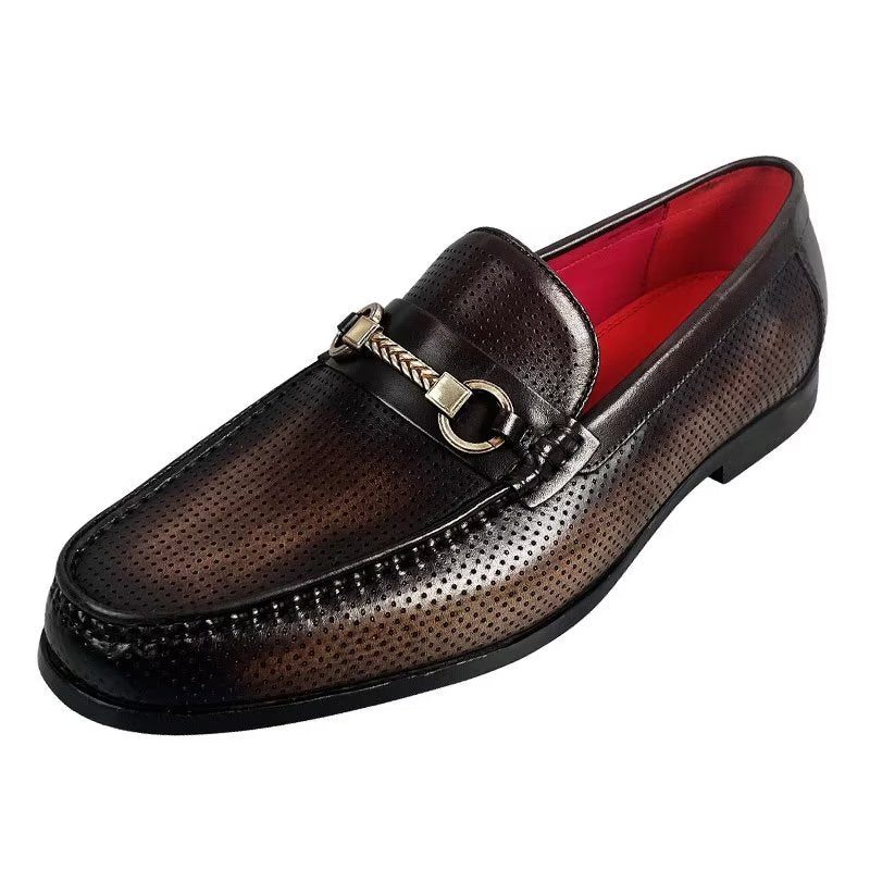 Loafers Til Mænd Elegante Slip On I Ægte Læder