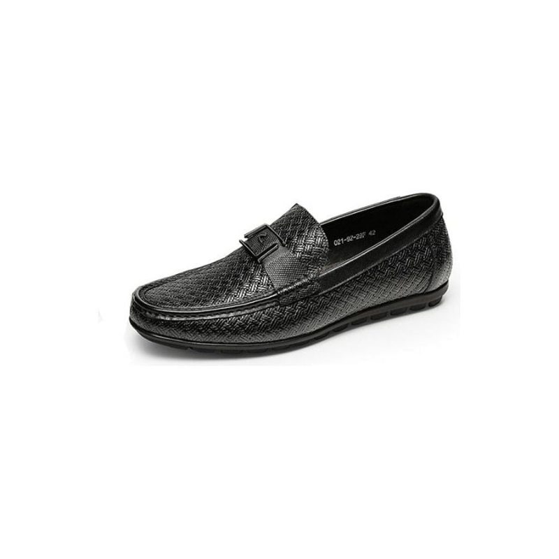 Loafers Til Mænd Exotic Chic Crocflex Slip-on Loafer Sko - Sort