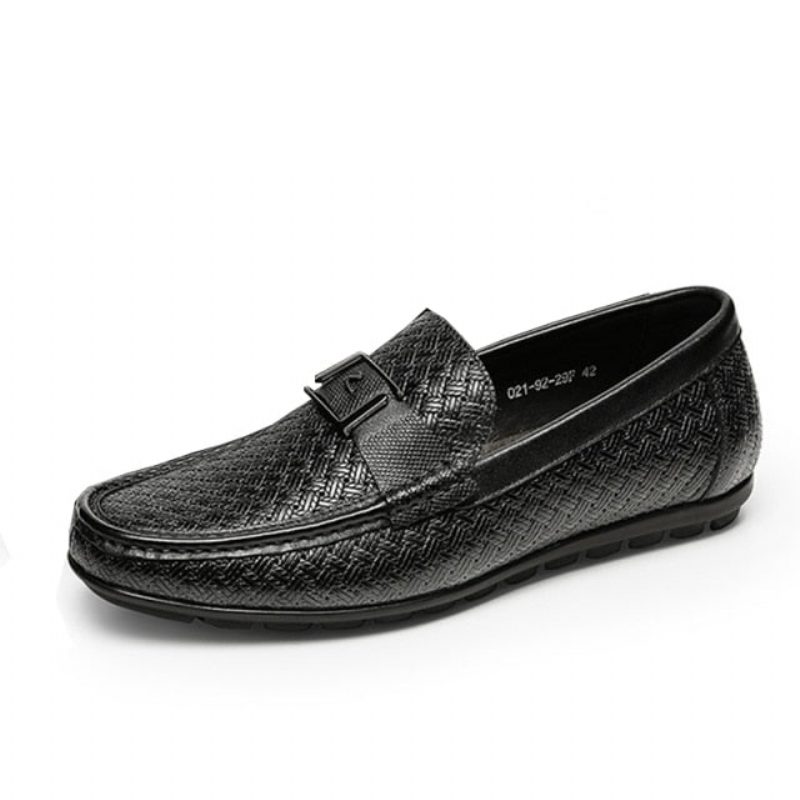 Loafers Til Mænd Exotic Chic Crocflex Slip-on Loafer Sko - Sort