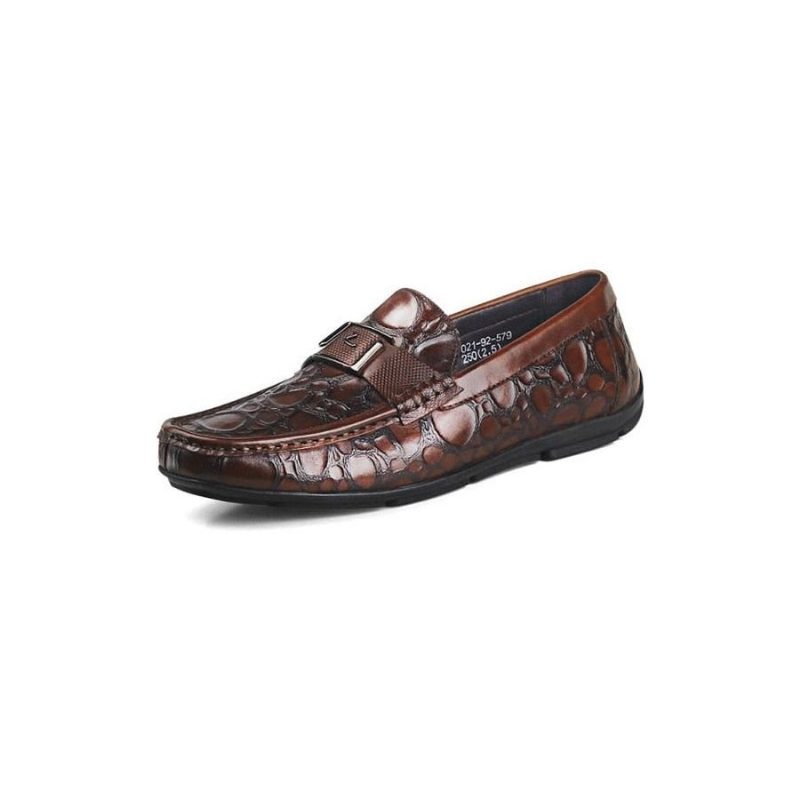 Loafers Til Mænd Exotic Chic Crocflex Slip-on Loafer Sko - Rød