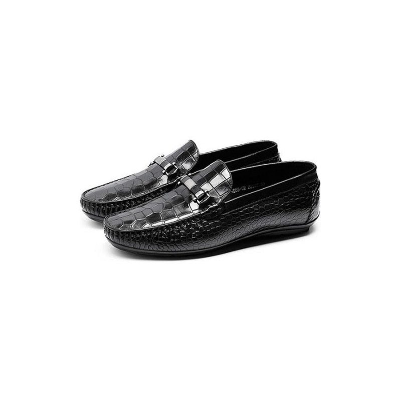 Loafers Til Mænd Exotic Texture Slip-on