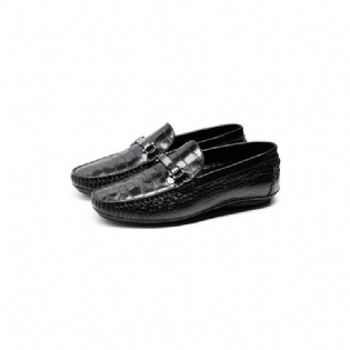 Loafers Til Mænd Exotic Texture Slip-on