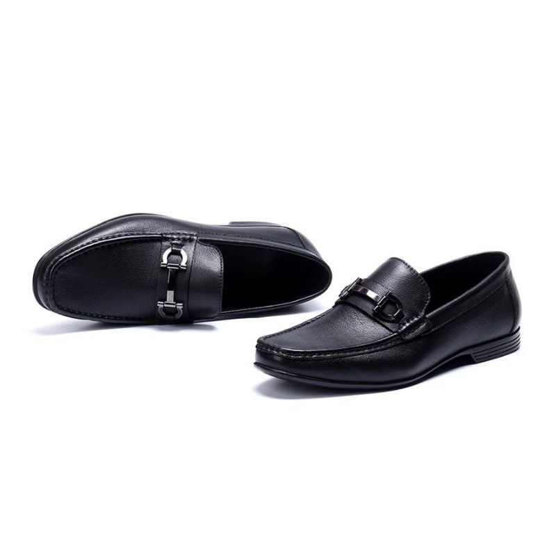 Loafers Til Mænd Hazel Luxury Slip-on Læder - Sort