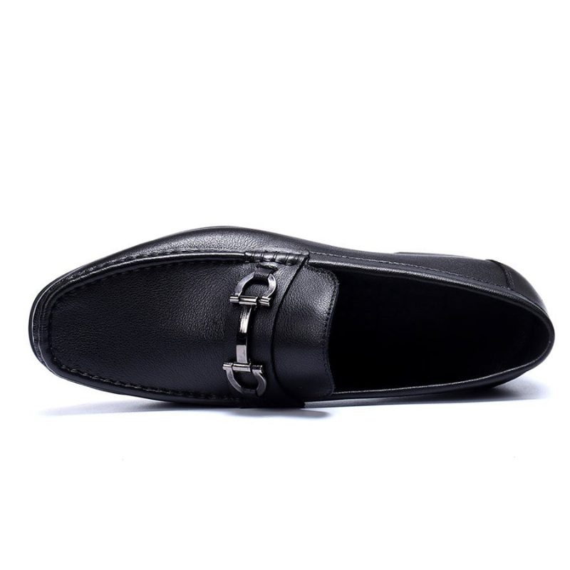 Loafers Til Mænd Hazel Luxury Slip-on Læder - Sort