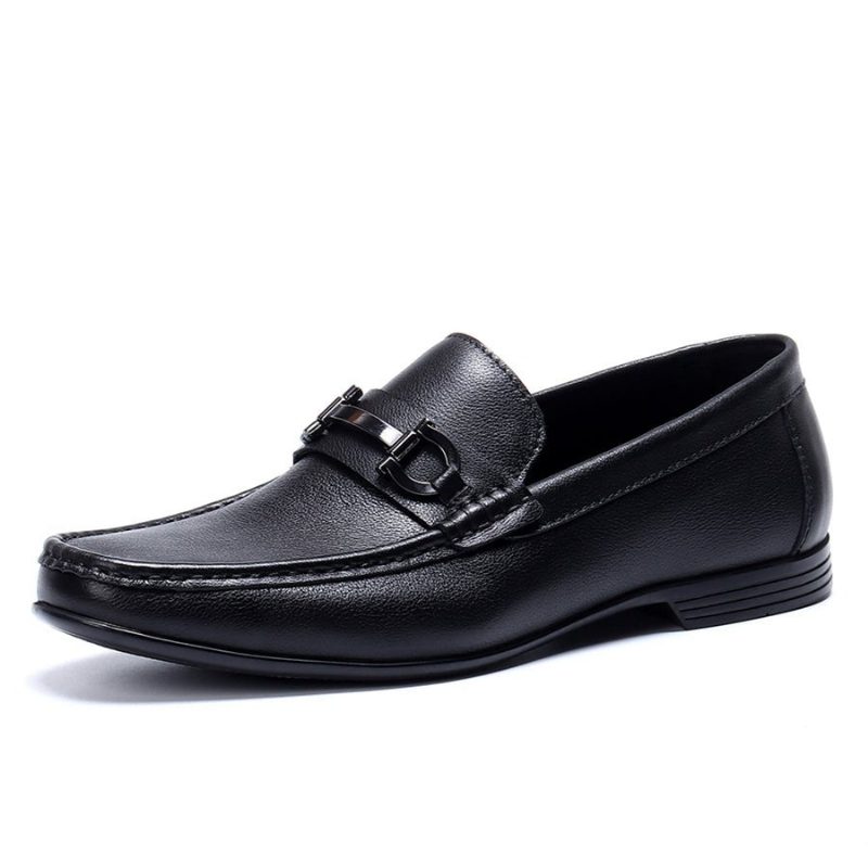 Loafers Til Mænd Hazel Luxury Slip-on Læder - Sort