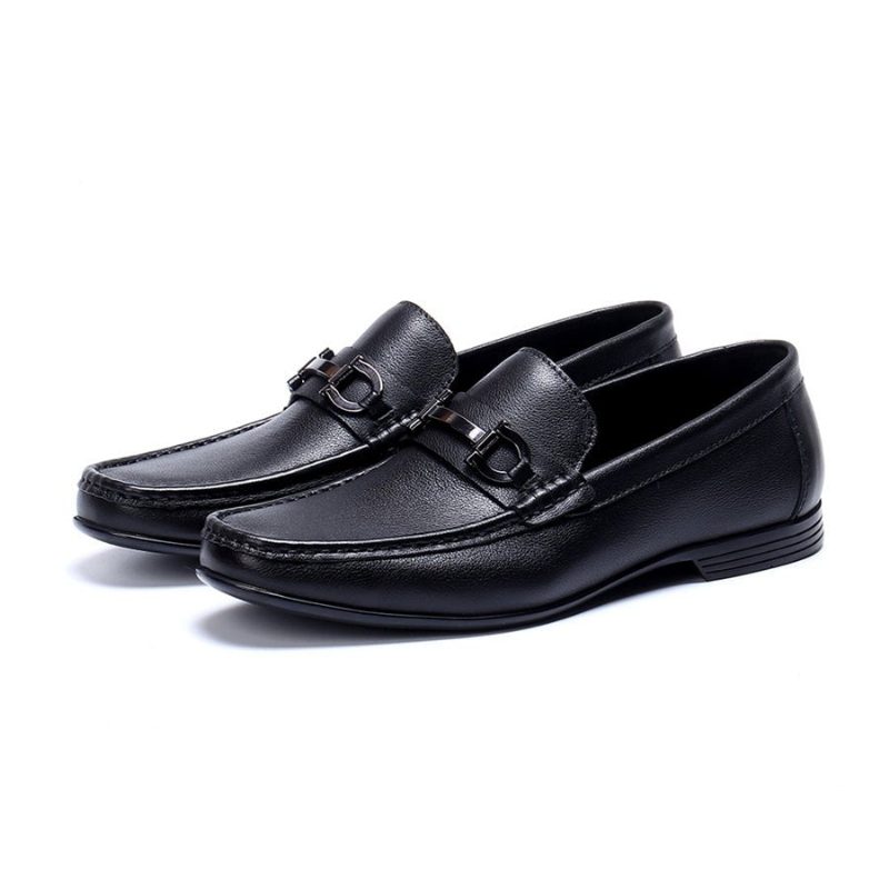 Loafers Til Mænd Hazel Luxury Slip-on Læder - Sort