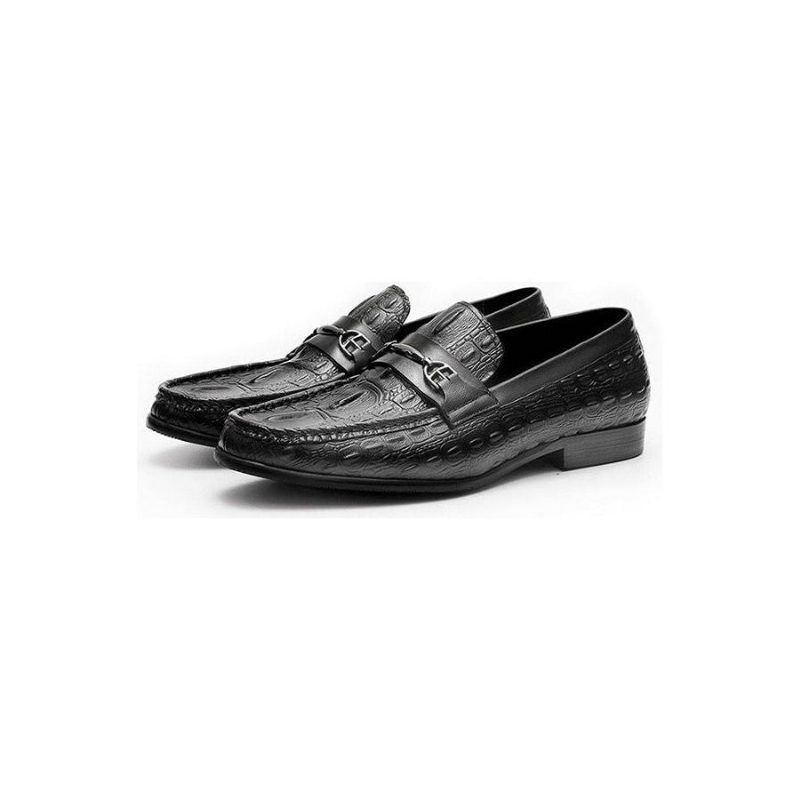 Loafers Til Mænd Luksus Crocbreeze Læder Slip-on