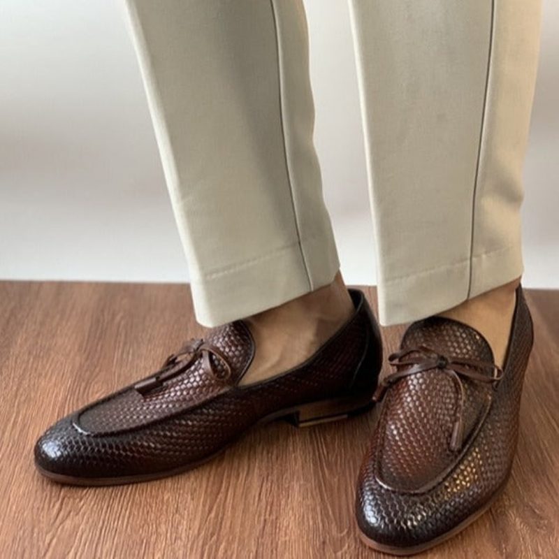 Loafers Til Mænd Luksus Croctex Slip On - Kaffe