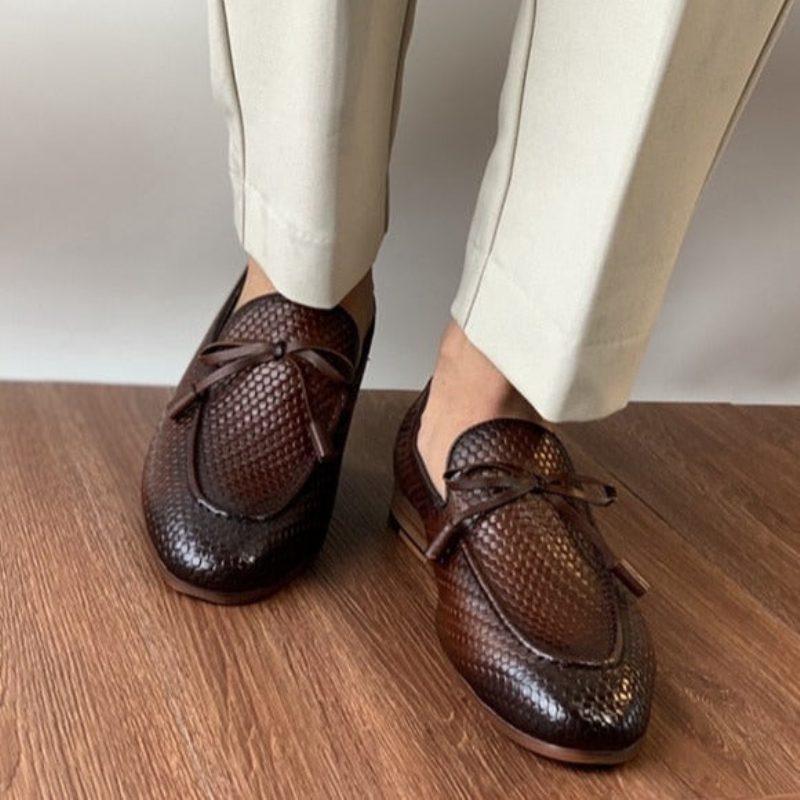 Loafers Til Mænd Luksus Croctex Slip On - Kaffe