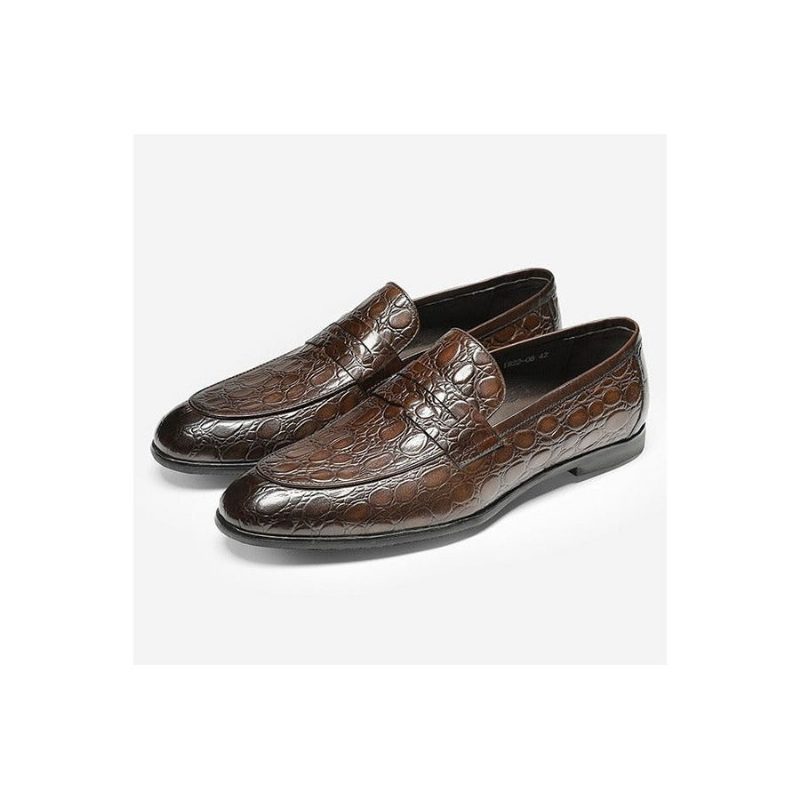 Loafers Til Mænd Luksus Croctex Summer Slip-on - Kaffe