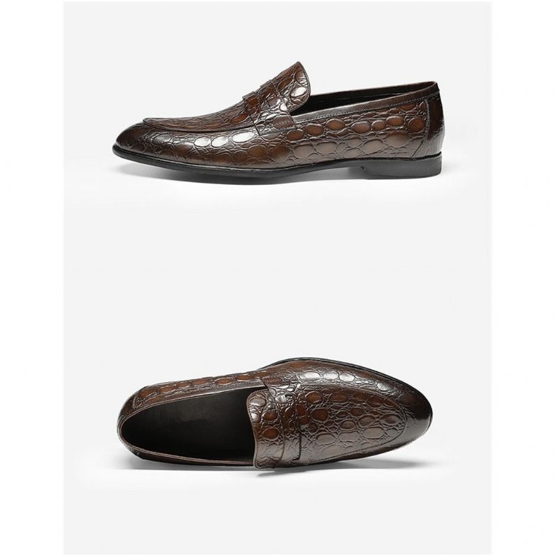 Loafers Til Mænd Luksus Croctex Summer Slip-on - Kaffe