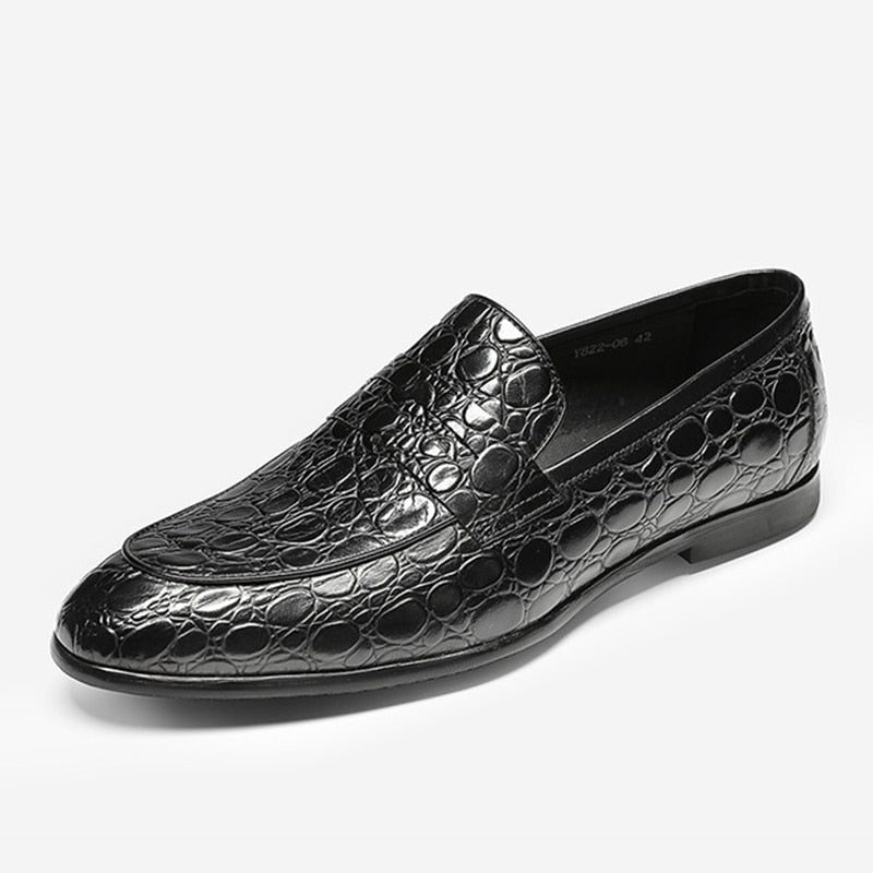 Loafers Til Mænd Luksus Croctex Summer Slip-on - Sort