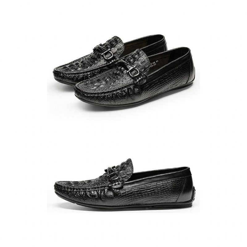 Loafers Til Mænd Luksus Croctex Vandtætte Slip-on - Sort