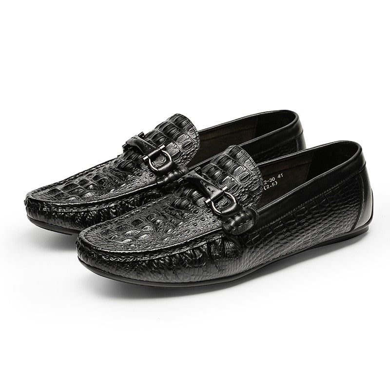 Loafers Til Mænd Luksus Croctex Vandtætte Slip-on - Sort