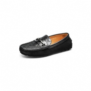 Loafers Til Mænd Luksus Rom Læder Slip-on Banket