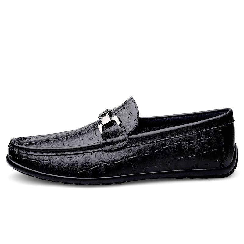 Loafers Til Mænd Modish Croctex Slip-on Driving - Sort