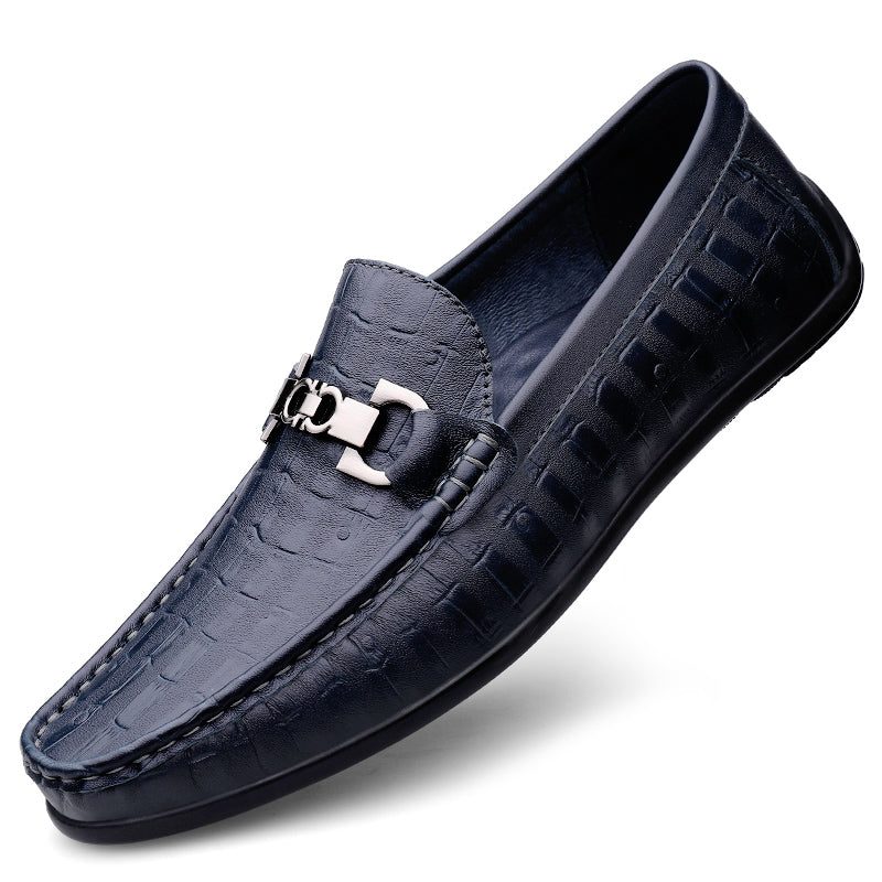 Loafers Til Mænd Modish Croctex Slip-on Driving - Blå