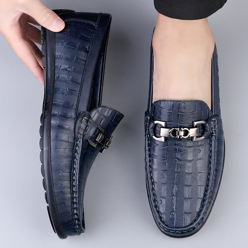 Loafers Til Mænd Modish Croctex Slip-on Driving - Blå