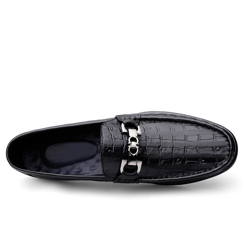 Loafers Til Mænd Modish Croctex Slip-on Driving - Sort