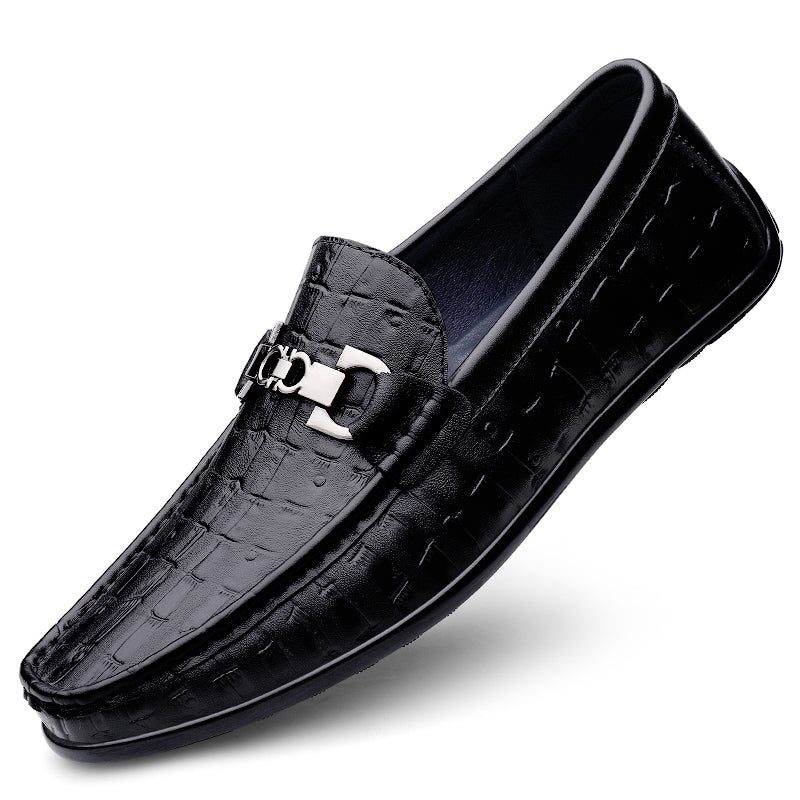 Loafers Til Mænd Modish Croctex Slip-on Driving - Sort