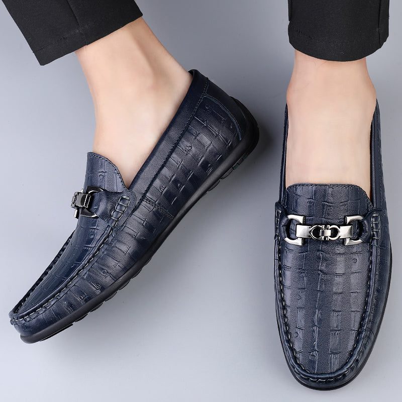 Loafers Til Mænd Modish Croctex Slip-on Driving - Blå