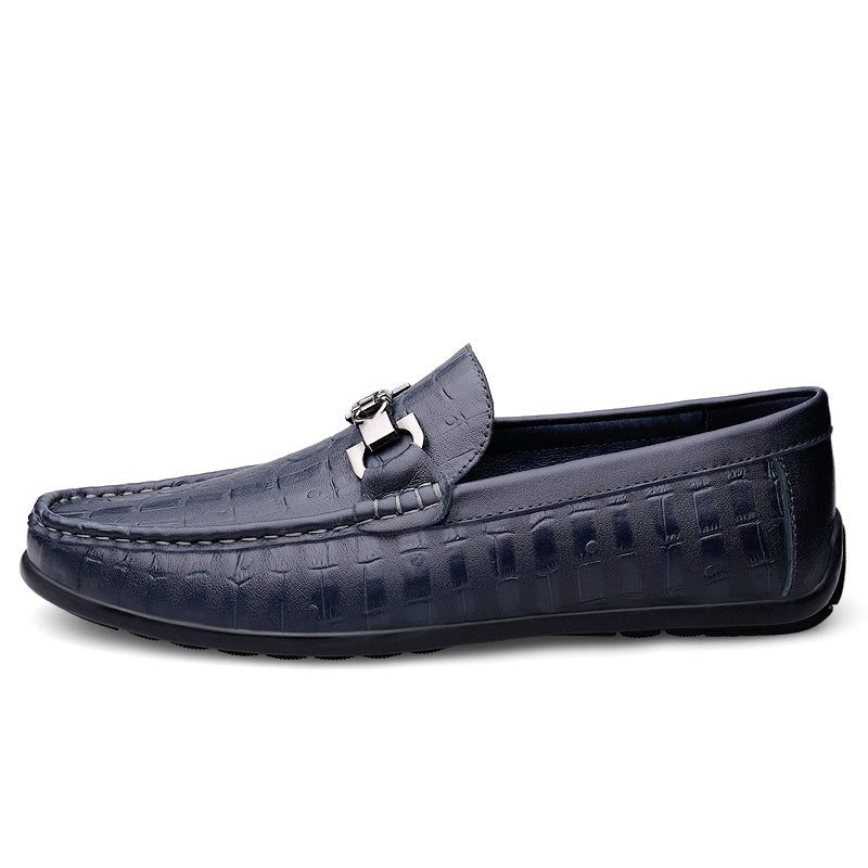 Loafers Til Mænd Modish Croctex Slip-on Driving - Blå