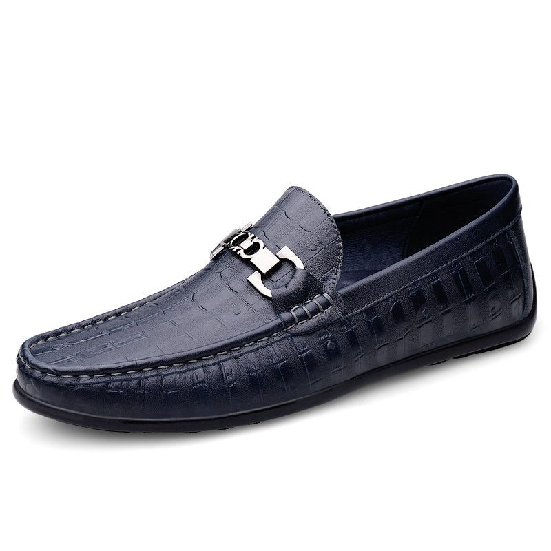 Loafers Til Mænd Modish Croctex Slip-on Driving - Blå