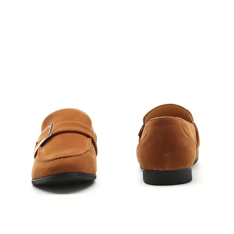 Loafers Til Mænd Modish Prægede Slip-on - Brun