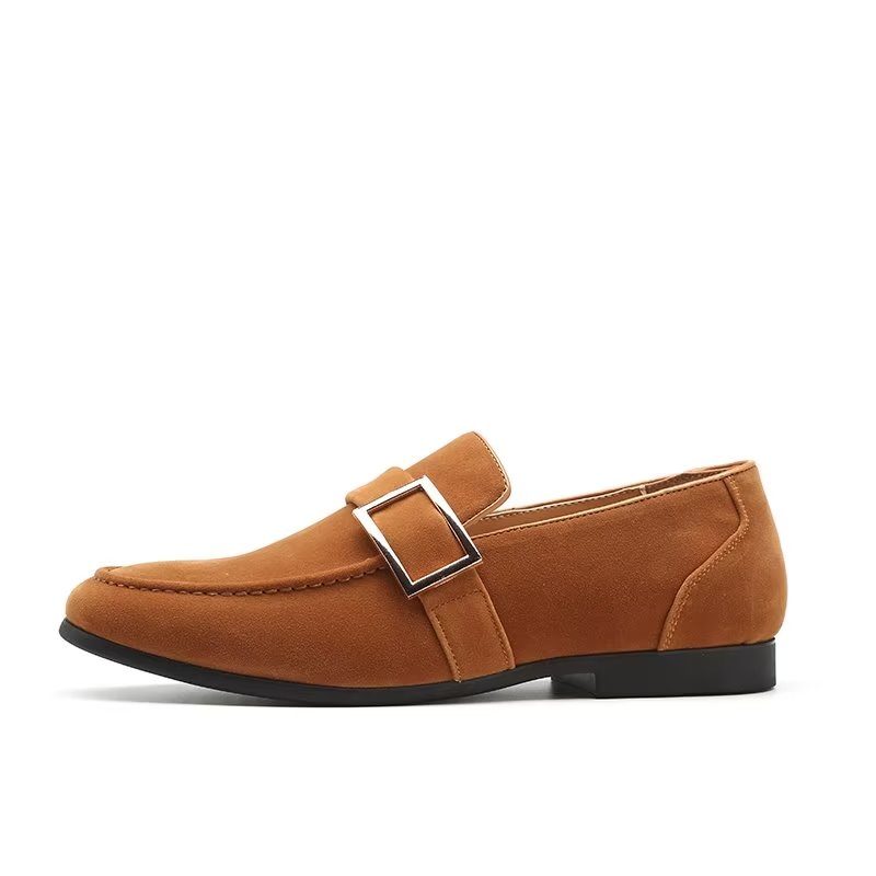 Loafers Til Mænd Modish Prægede Slip-on - Brun