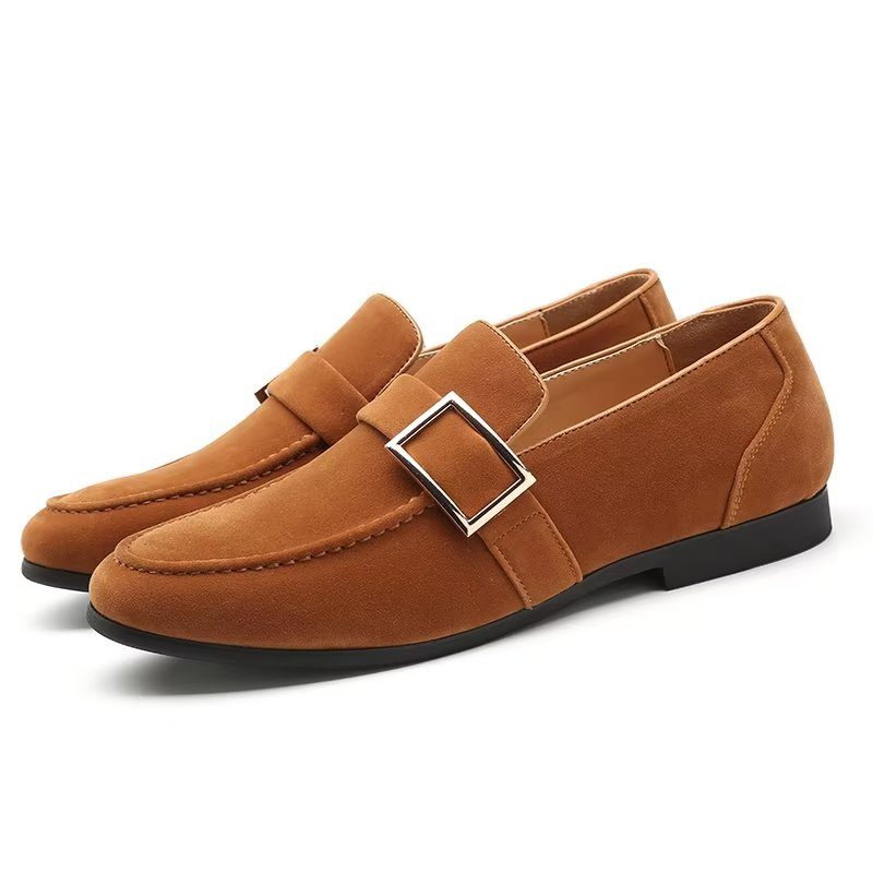 Loafers Til Mænd Modish Prægede Slip-on - Brun