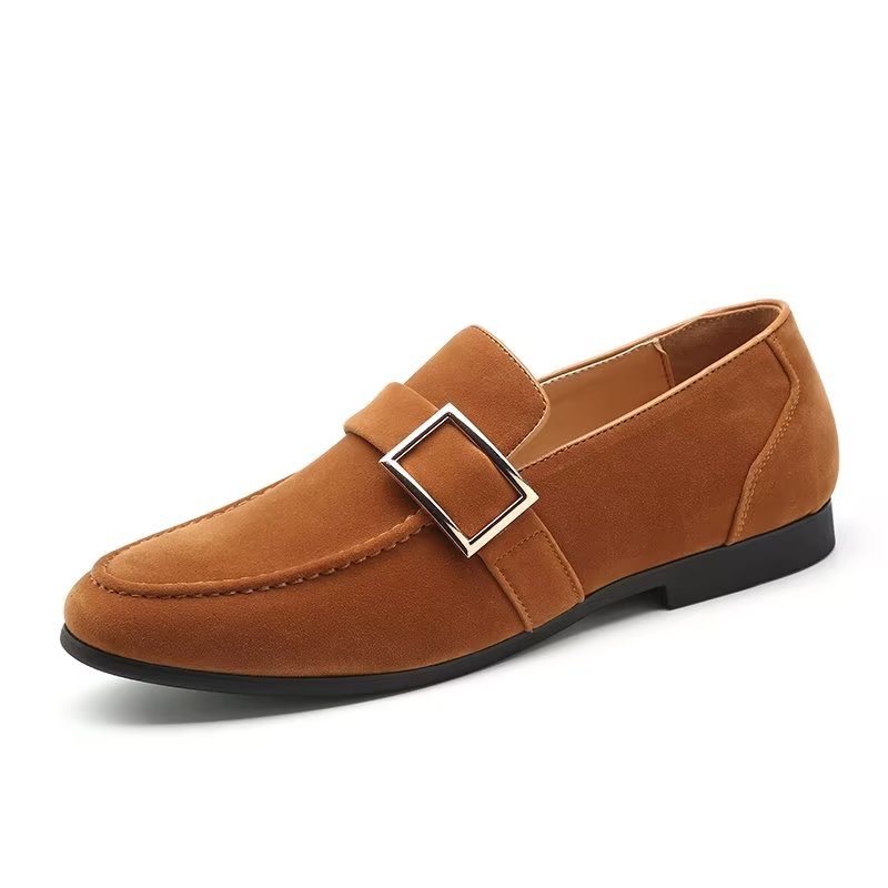 Loafers Til Mænd Modish Prægede Slip-on - Brun