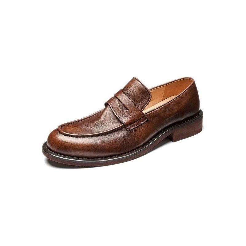 Loafers Til Mænd Modish Slip On Penny - Kaffe