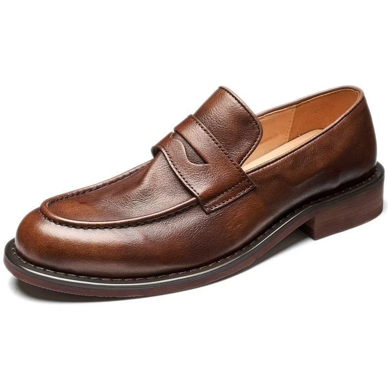 Loafers Til Mænd Modish Slip On Penny - Kaffe