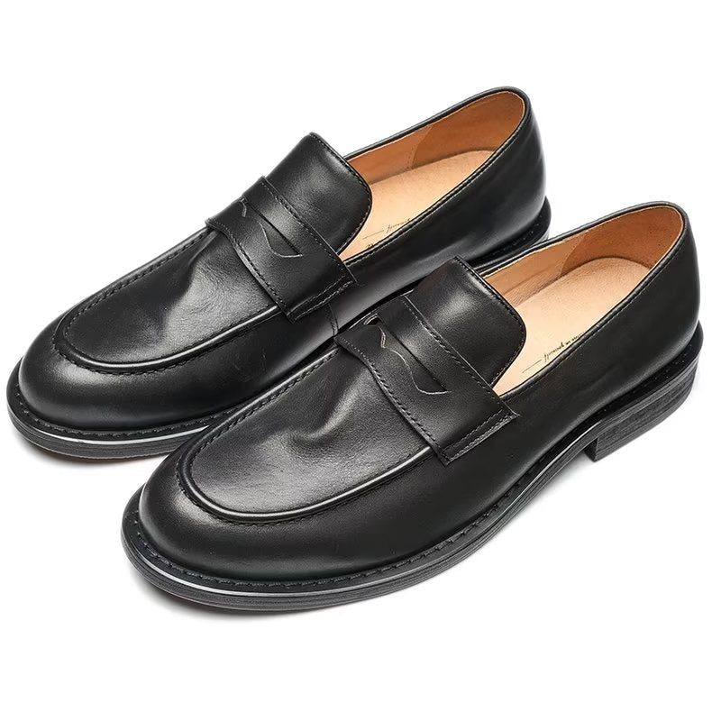 Loafers Til Mænd Modish Slip On Penny - Sort