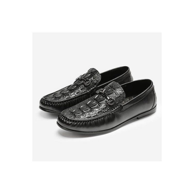 Loafers Til Mænd Stilfulde Slip-on Læder - Sort