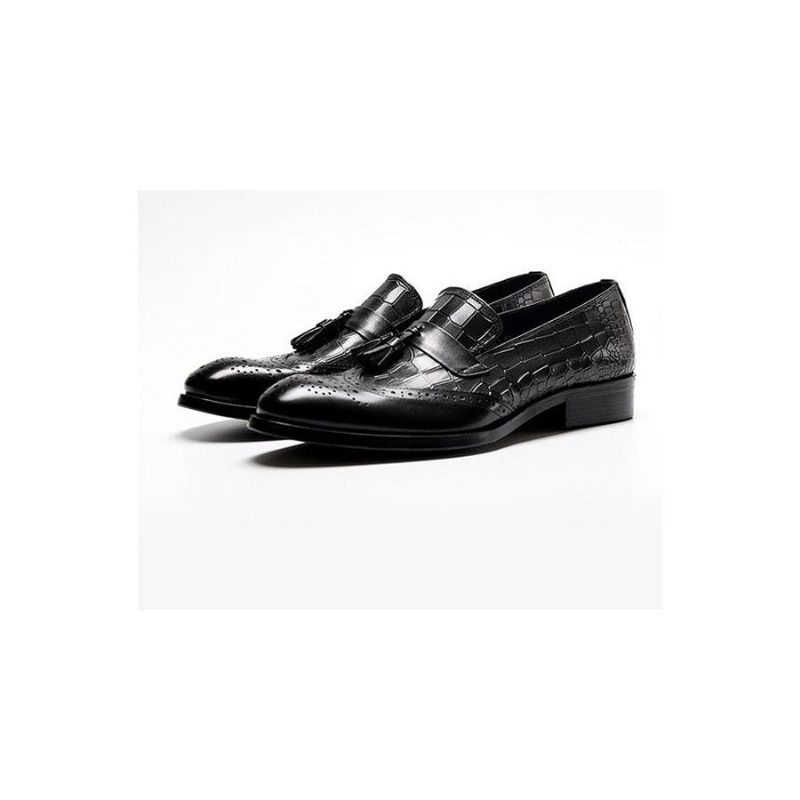 Loafers Til Mænd Vintage Tassel Brogue Dress Sko