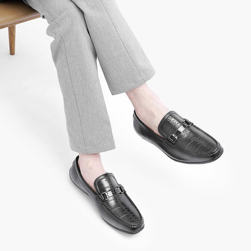 Mænd Loafers Luksus Eksotiske Vandtætte Slip-on - Sort