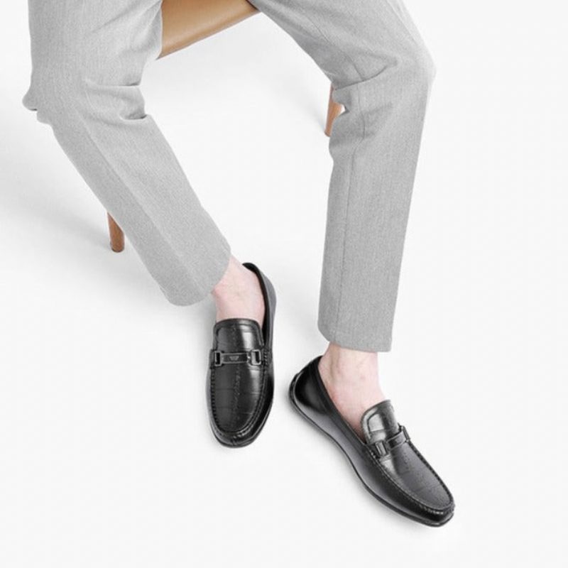 Mænd Loafers Luksus Eksotiske Vandtætte Slip-on - Sort