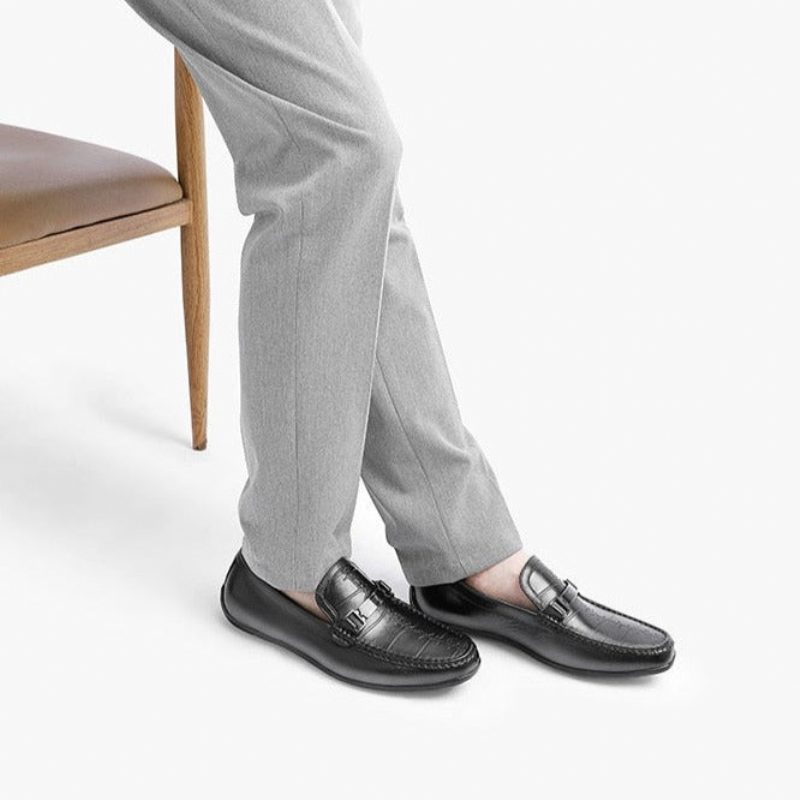 Mænd Loafers Luksus Eksotiske Vandtætte Slip-on - Sort